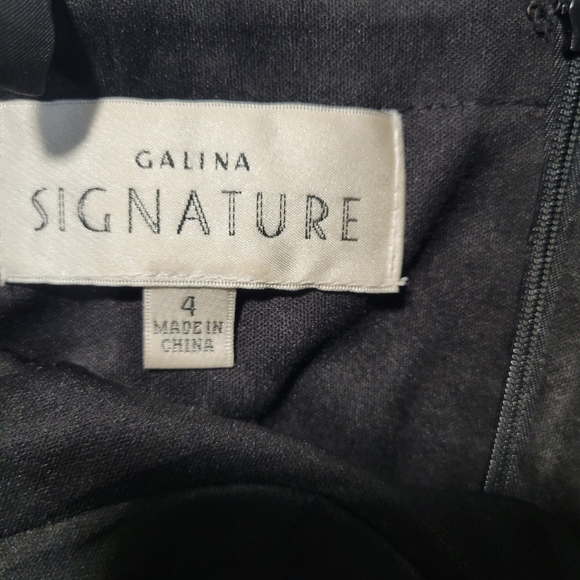 David's Bridal Corset Bodice Floral knee Lengh Sheath Black and Gold dress - Picture 10 of 11